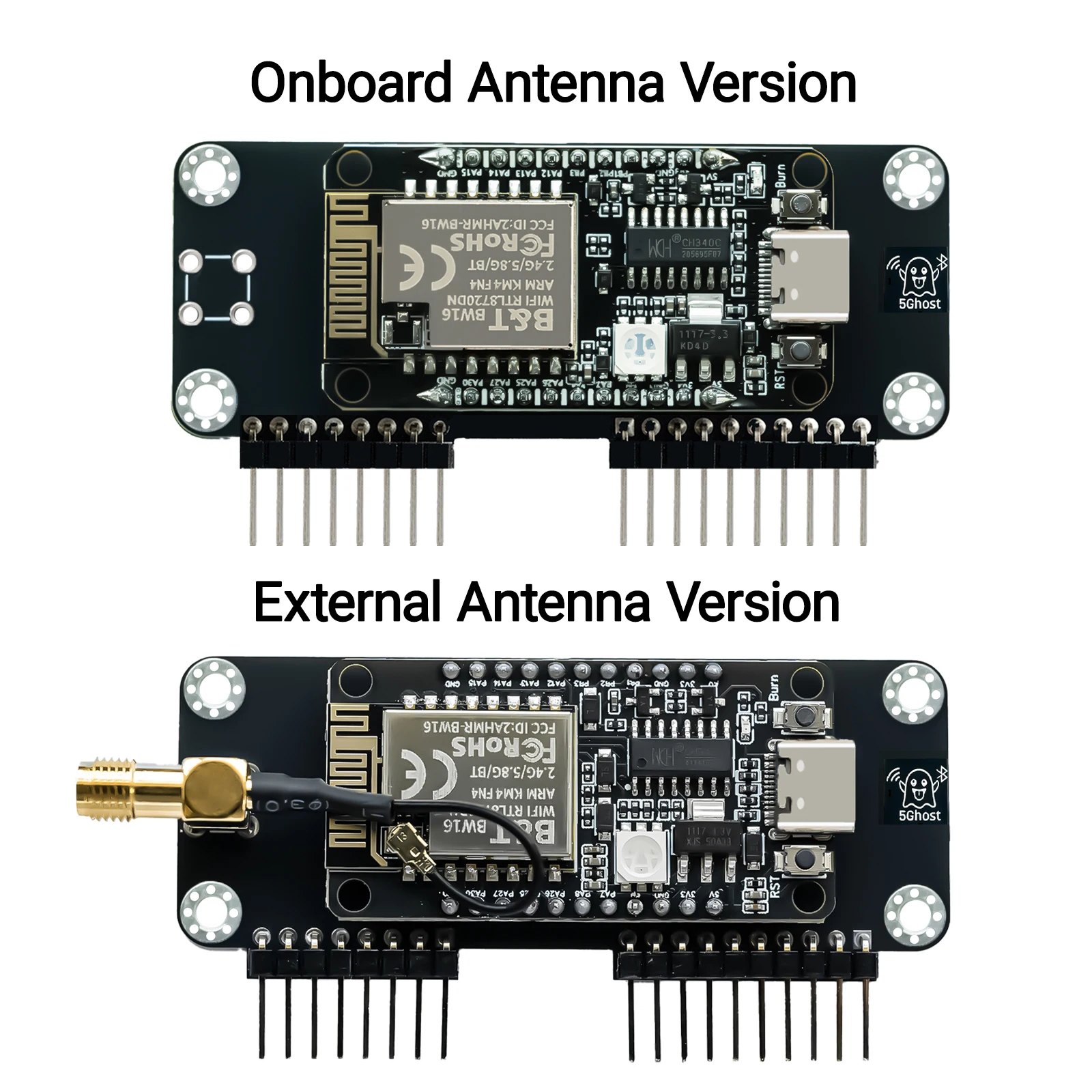 PINGEQUA 5Ghost WiFi Lab Dual-Band 2.4G/5G Wi-Fi Board for Flipper Zero, RTL8720DN BW16, Dedicated Software - view 4
