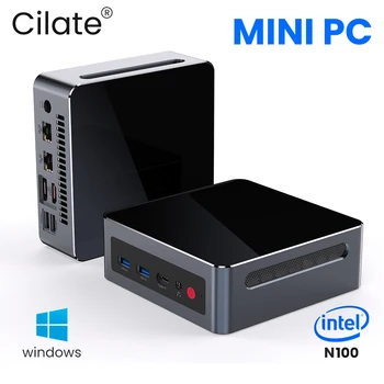 Cilate-M19 Mini PC Intel Alder Lake-N N100 Computador de Jogos Desktop, 8GB, 16GB, 256GB, 512GB, DDR4, WiFi 5, BT5, Win11 Pro