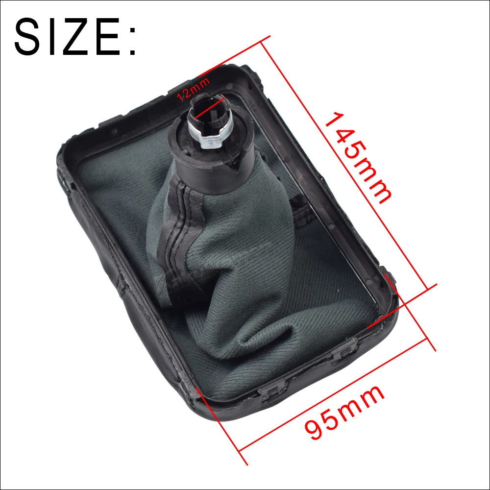 For VW Beetle 1998 1999 2000 2001 2002 2003 2004 2005 2006 2007 2008 2009 2010 New 5 Speed Gear Stick Shift Knob Leather boot view 6