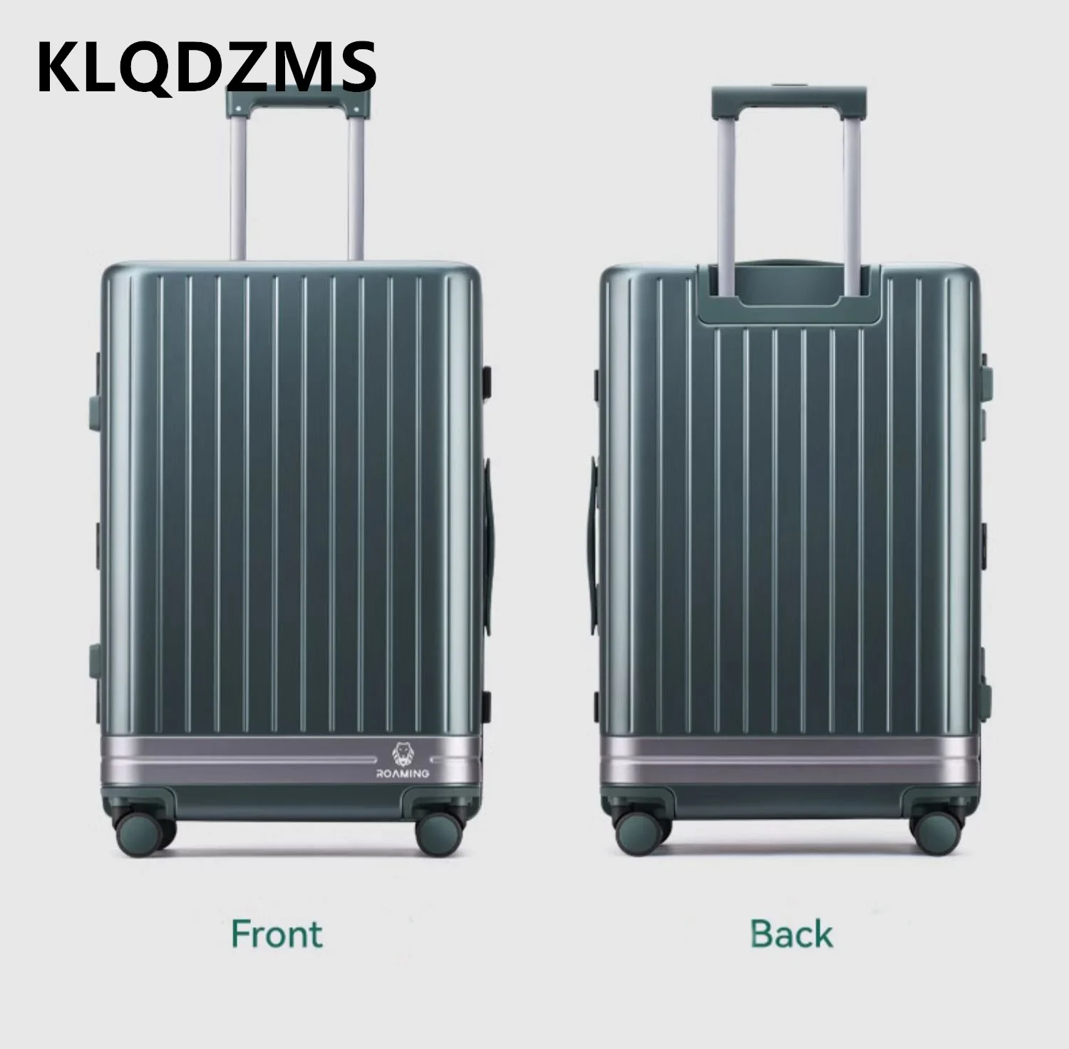 KLQDZMS valigia cabina 20 pollici ABS + PC scatola d'imbarco 26 "Trolley con telaio in alluminio di grande capacità 24" bagaglio a mano