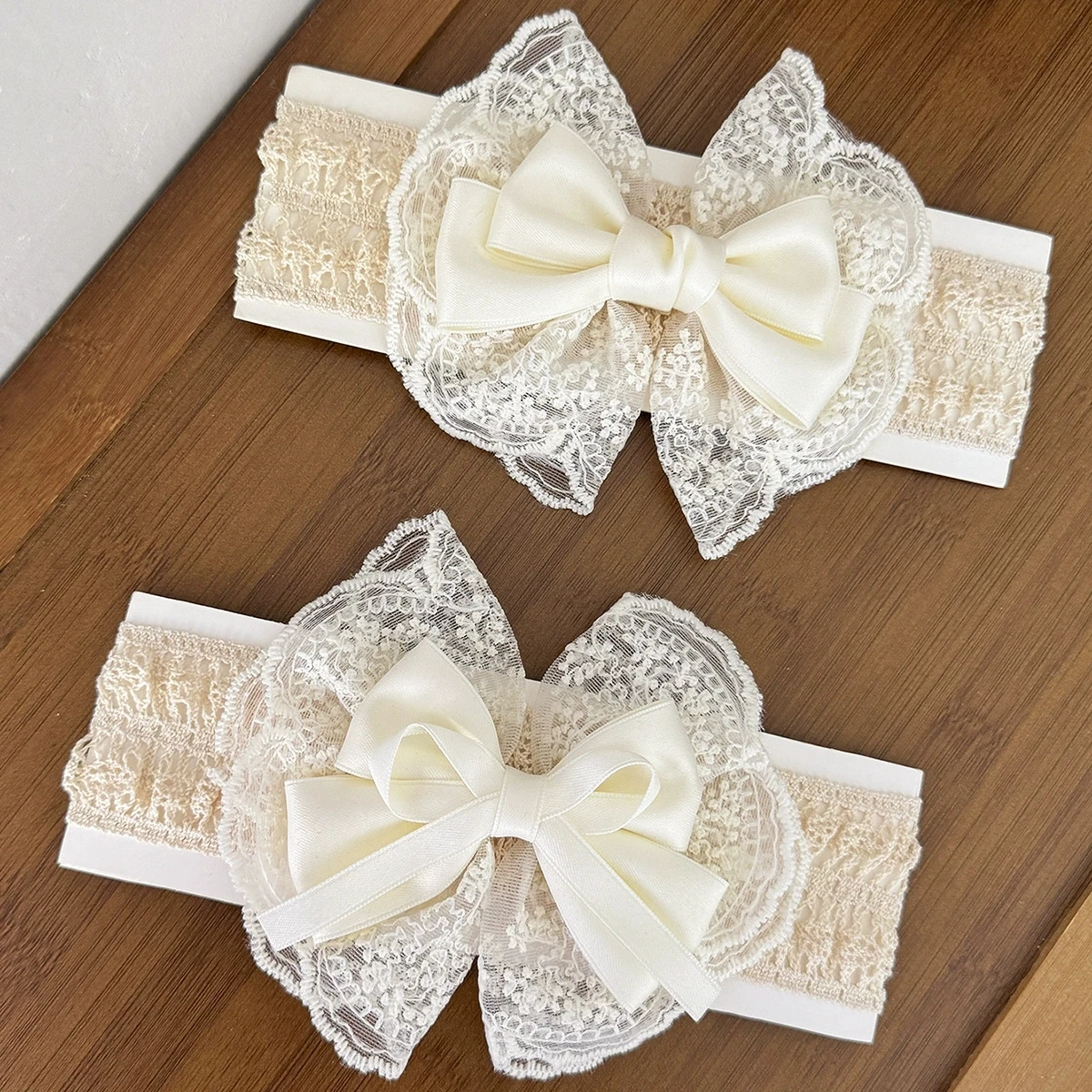 

Cute Little Princess Elegance Headband Hair Accessories Lace Hair Ribbon for Baby Headwear Newborn Kid Infant Wide Bow Hairband