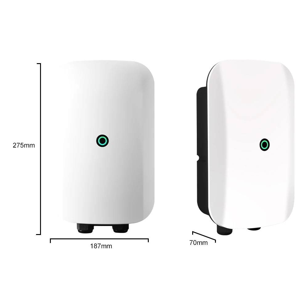 JDMEX EVSE Wallbox شاحن EV Type2 32A 7KW IEC62196-2 التوصيل والتشغيل محطة شحن السيارة الكهربائية شاحن سيارة بطول 5 متر