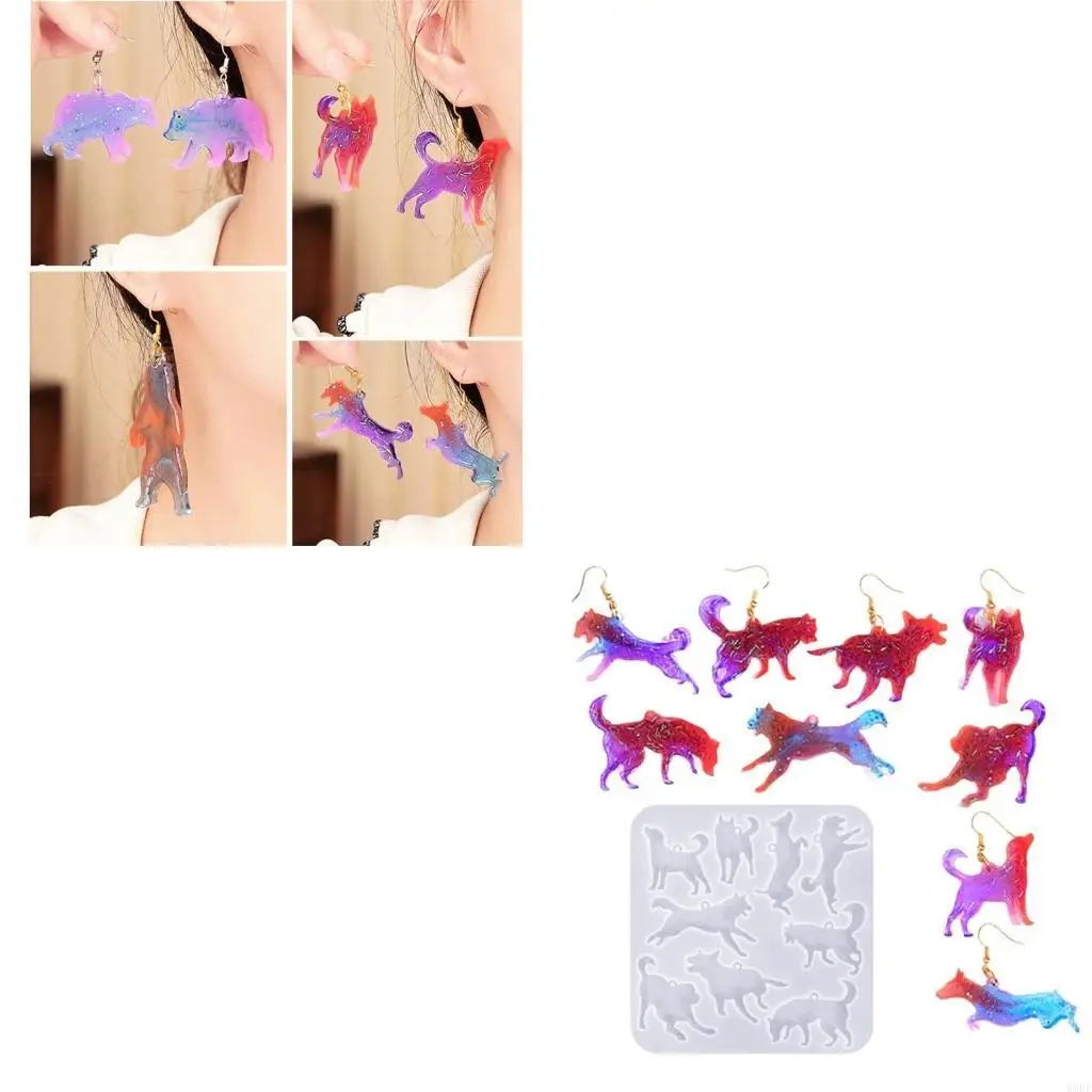 

Animal Shaped Earrings Silicone Mold Customized Earring Mold Epoxy Jewelry Mould E0BF