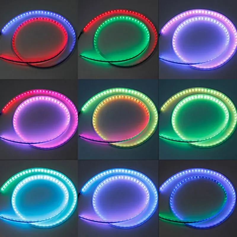 120/150/180cm Car Hood Decorative Light APP Remote Control RGB Led Colorful Car Headlight Strip 12v Universal for UTV ATV DRL - view 5