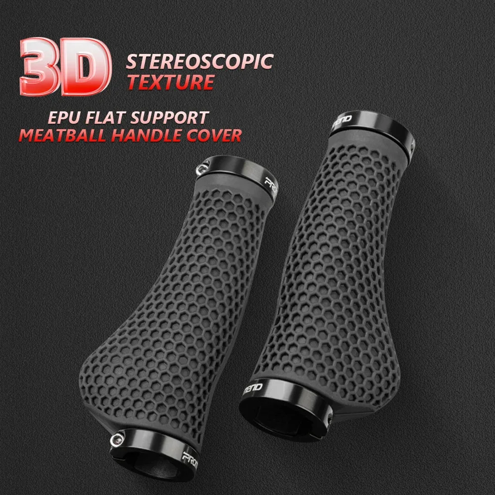 Poignée de guidon de vélo 3D EPU, conception ergonomique antidérapante, anneaux de verrouillage à double alliage, Absorption des chocs pour vélos vtt/route/vélo