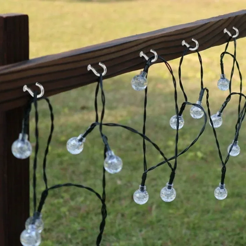 50/500Pcs Screw Hook Cup Ceiling Hooks Multifunctional Heavy Duty Wall Mount Plastic Dipping Iron Screw-in Hanging Plants Holder