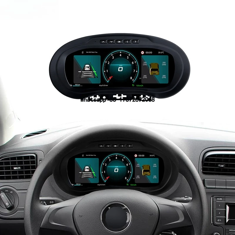 

10.25" Speedometer LCD Digital Cluster Car Virtual Cockpit Dashboard for VW Polo