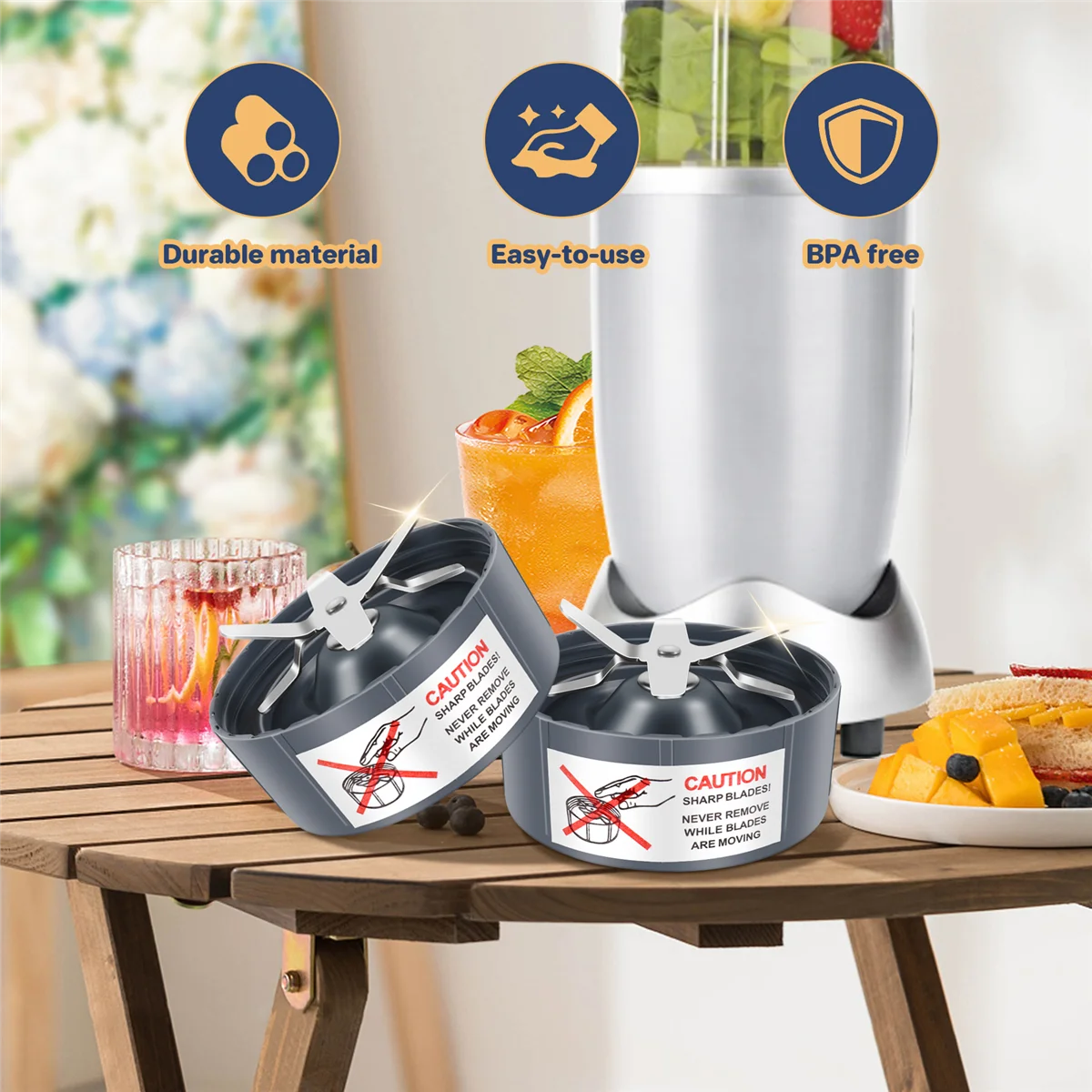 Nuevo Cuchilla extractora de repuesto de 3 piezas para modelos Nutribullet 600W/ 900W, piezas de repuesto