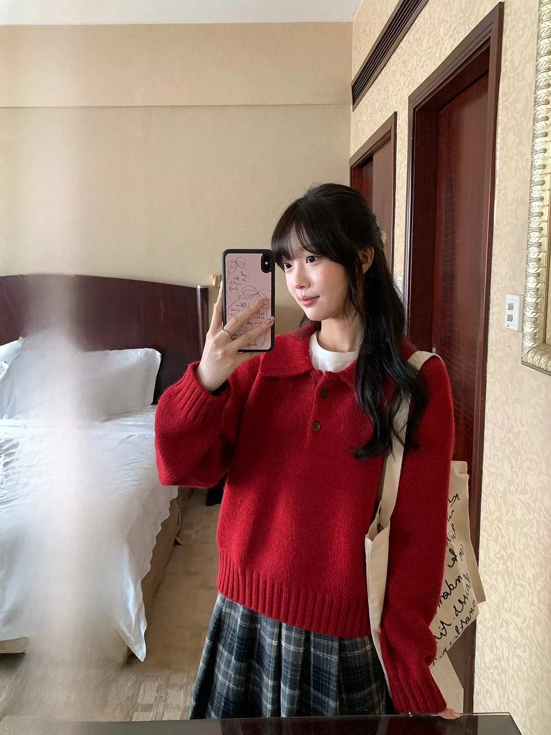 

Корейский свитер в стиле «ленивый шик» на Новый год 2025, зимняя новинка, свободный крой, вязаный, однотонный, женский...