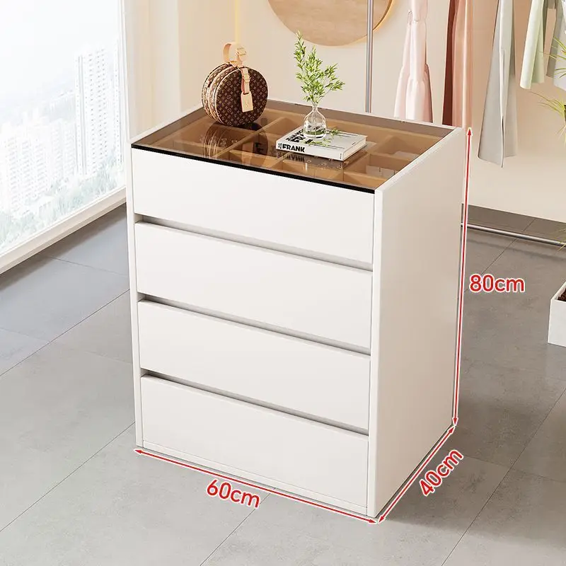Clothing Store Display Desk Jewelry Nakajima Flowing Water Display Cabinet Small Store Tempered Glass Multi-layer Display Table