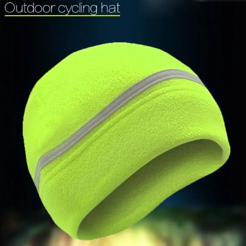 Plush Insulation Cap Outdoor Cycling Running Hat Sweat Wicking Odorless Sweat-absorbent Reflective Caps Sports Accessories