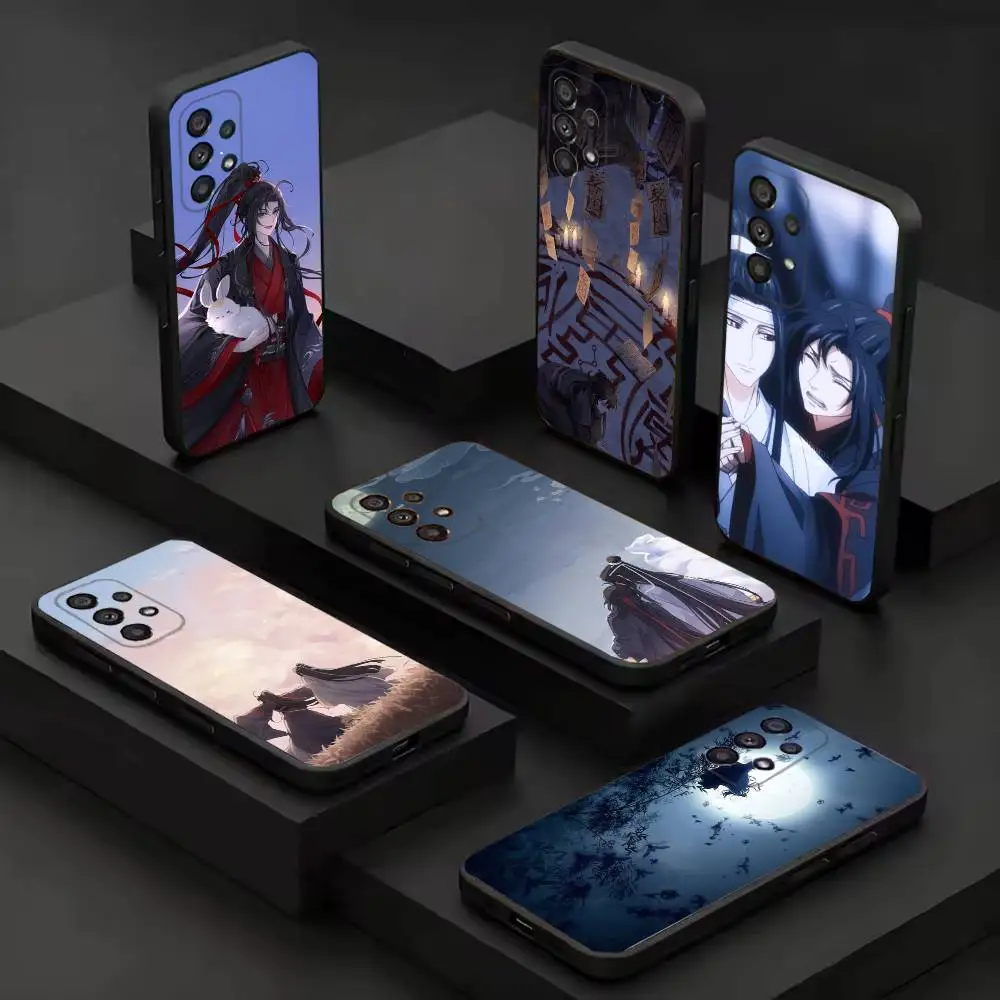 Mo D-Dao Z-Zu Shi Black Protective Cell Cover For Samsung S26 25 24 23 22 21 20 10 10E Plus FE Ultra Note Soft case