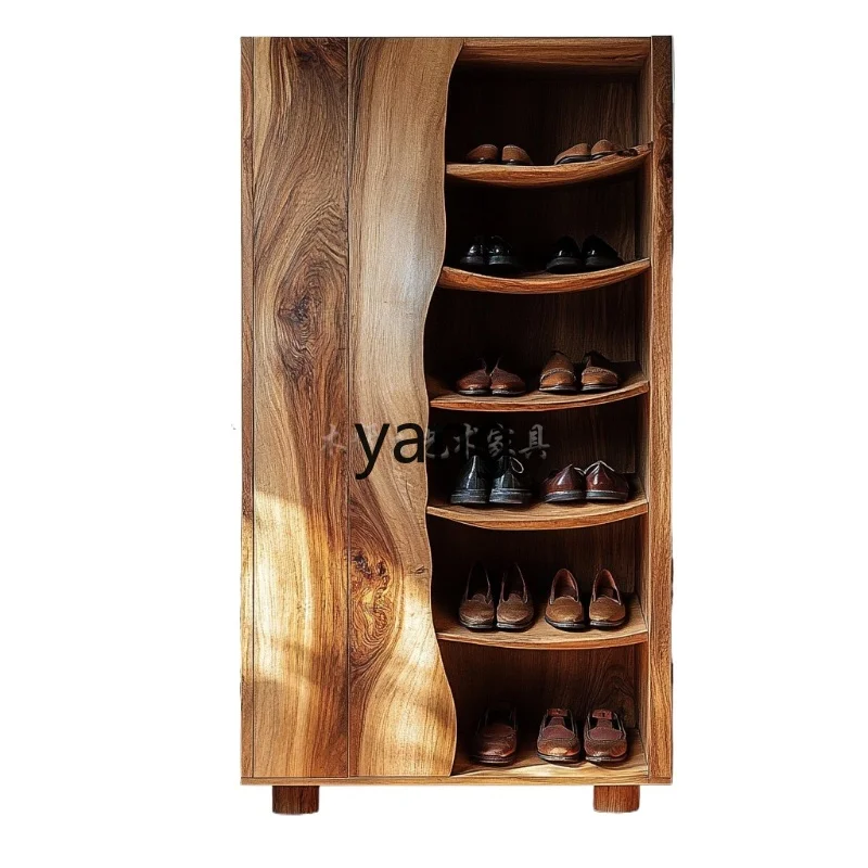 

CX Chinese entrance solid wood shoe cabinet B & B storage display cabinet