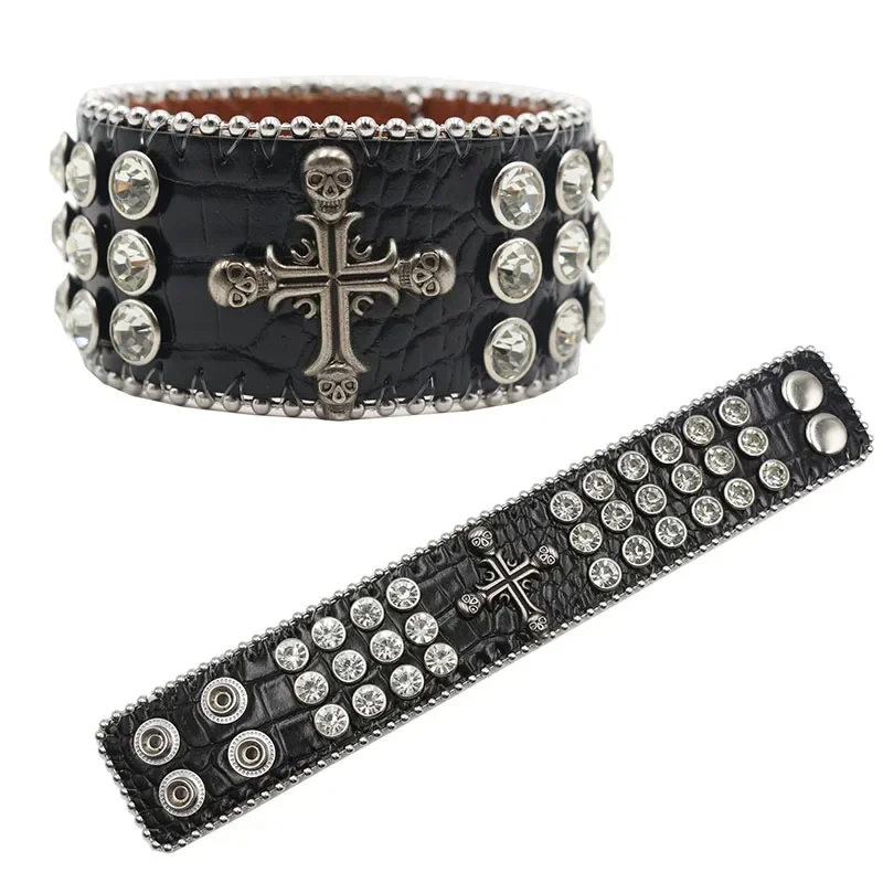 Pulseras de cadena clásicas Y2K para mujer y hombre, pulsera de cadena de moda, regalos para mujer, joyería de diamantes de imitación, nuevo