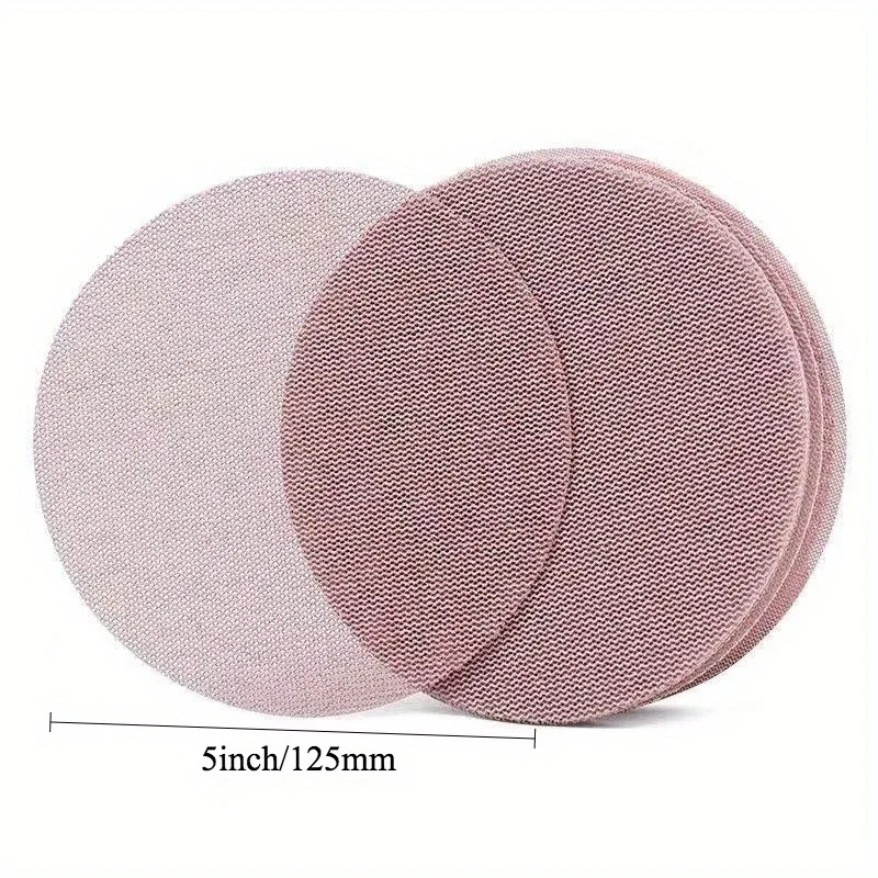 20 pieces (pack) of heavy duty zirconia alumina and alumina abrasives - 5 inch mesh sandpaper tray for metal, wood, automotive