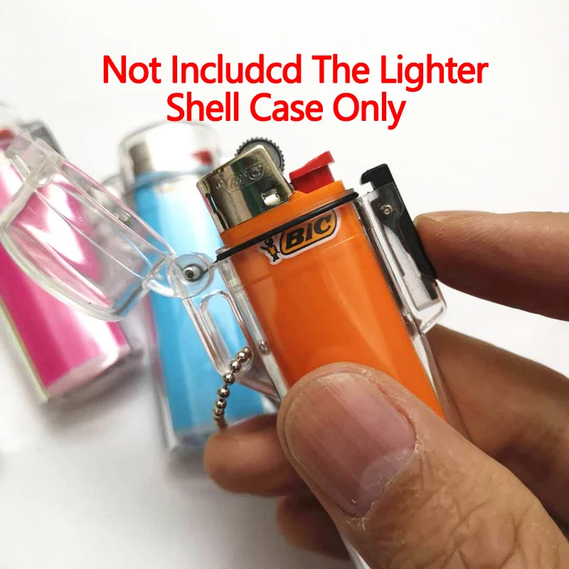 High Quality Colored Outdoor Waterproof Explosion-Proof Gas Lighter Protect Box For Bic J6 Reusable Case Outside Armor Cover