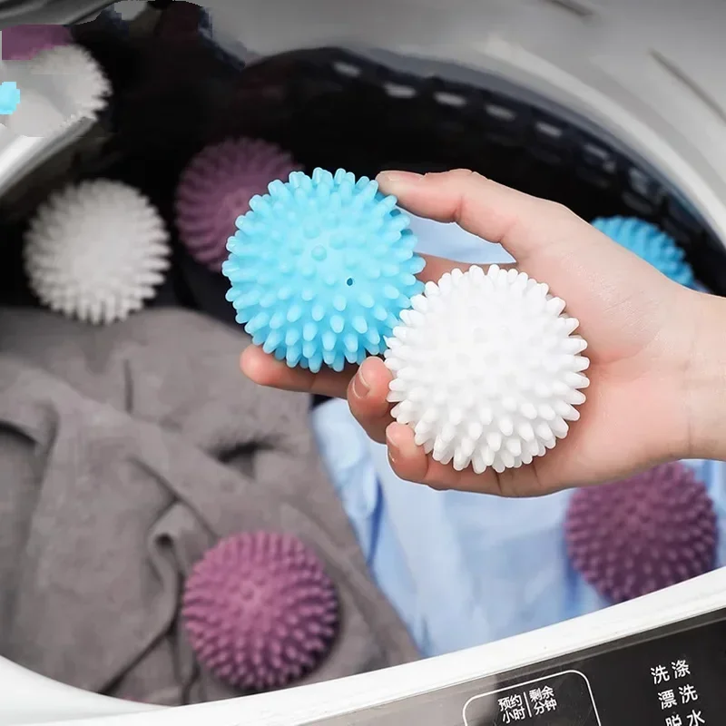 Cleaning Balls Magic Laundry Reusable PVC Solid Household Washing Machine Accessories Fabric Softener Clothes Cleaner 2024 New