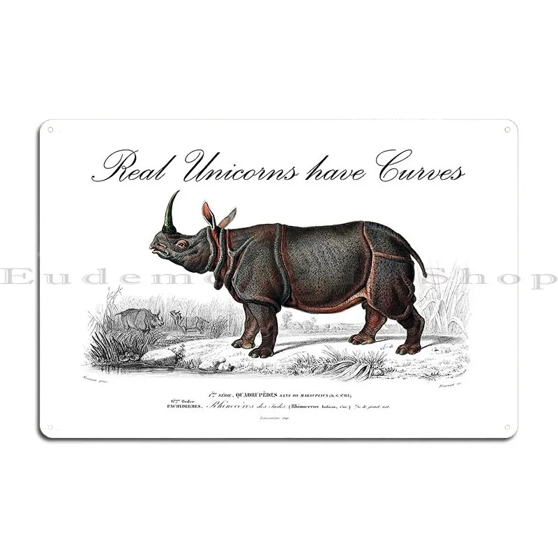 Real Unicorns Have Curves Metal Plaque Poster Rusty Club Club Bar Cave Customized Tin Sign Poster