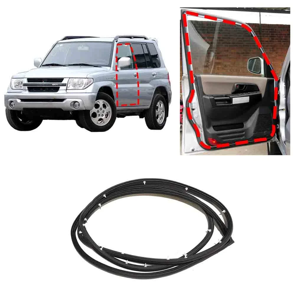 1 PCS 5 Doors Door Rubber Seal for Pajero Pinin H60 H70 MR351386 Door Opening Post for Montero Mini Out Rubber for Shogun IO