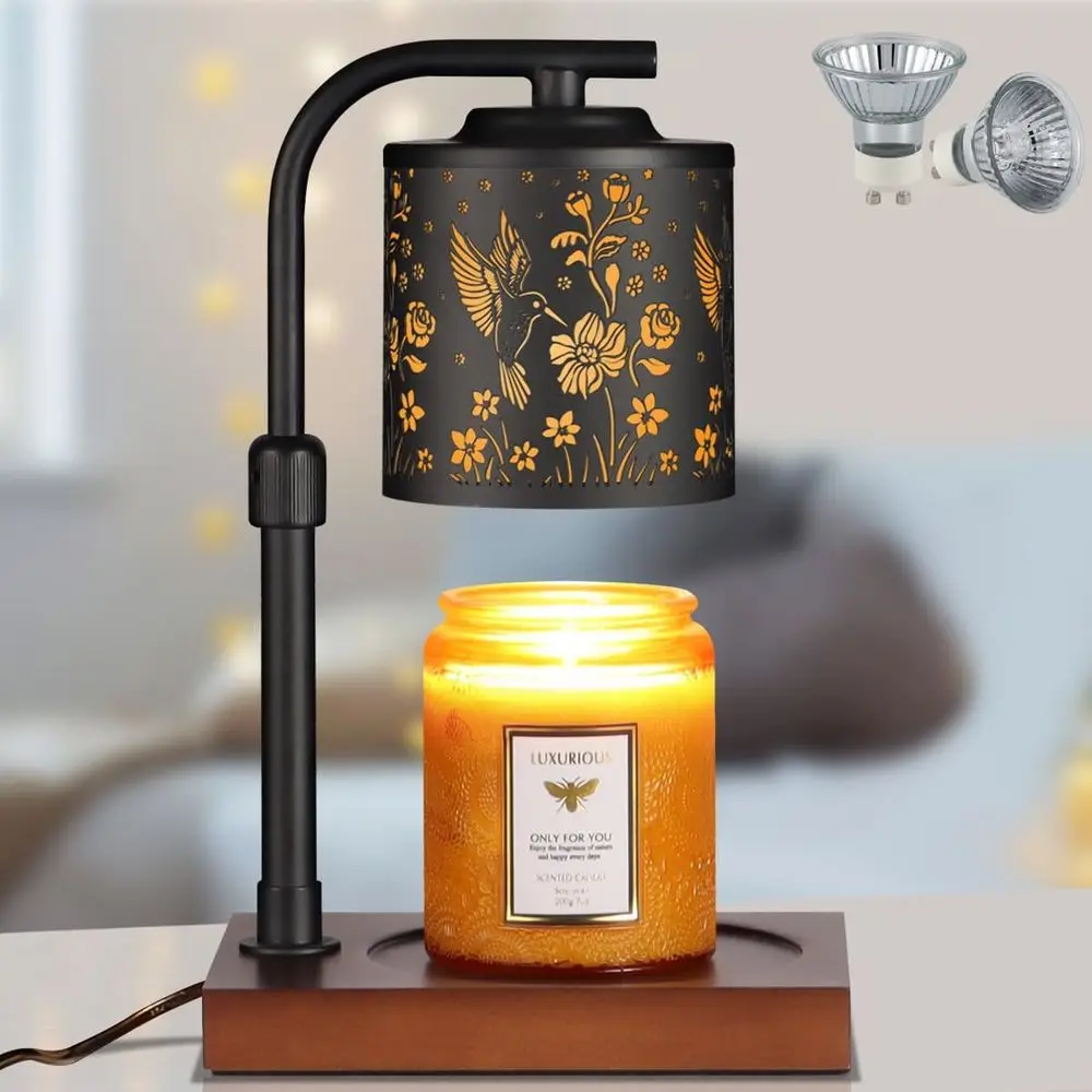 Candle Warmer Lamp Adjustable Height Dimmable Home Decor Electric Candle Warmer Jar Candles Birthday Gifts Women Mom