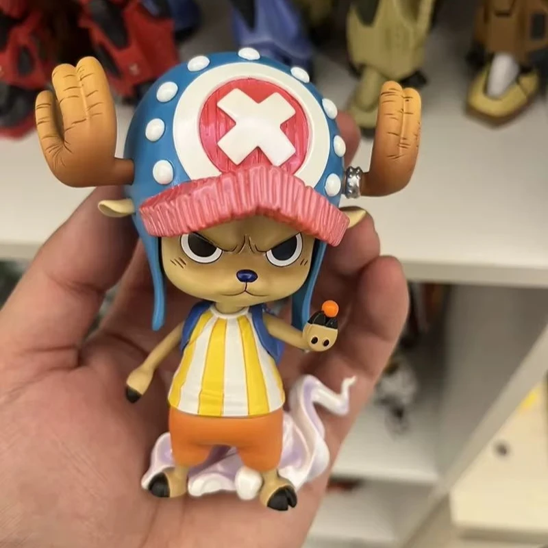 

Anime One Piece Two Years Later Chopper Action Figure Cute Creative Q-Version Desktop Ornament Doll Model Pvc Toy Collection