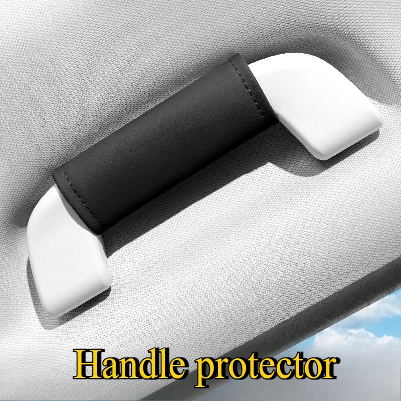 2Pcs Creative Car Handlebar Gloves Universal Door Handle Protector Roof Pull Gloves Interior Accessories