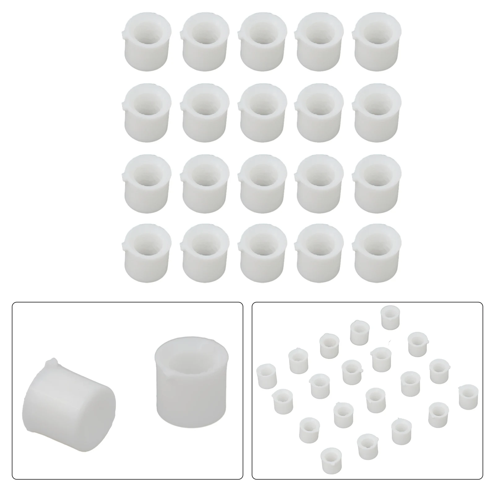 20PCS Rubber Pipe Seals for Air Conditioner Refrigeration Compatible with R12 R134A and R410 Replacement Parts
