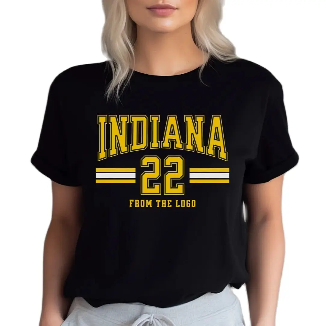 Caitlin Clark # 22 Ropa de mujer 2025, novedad de verano, camiseta de baloncesto Indiana Fever, Camiseta deportiva 100% de algodón para hombre