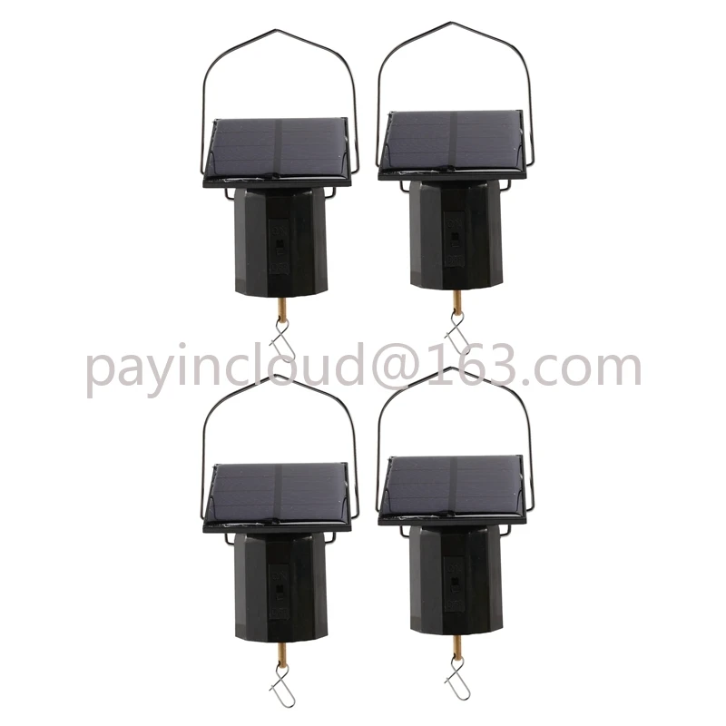 Energy Wind Spinner Motor Multi-Purposes Rotatable Hook 4Pcs Solar Hanging Display Motor Rotating Small Motor Solar