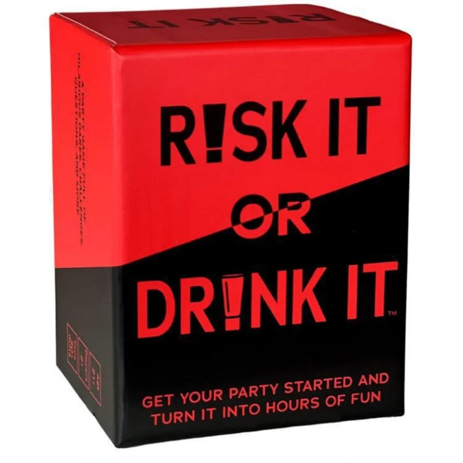 Risk It Or Drink It Fun Party Game For College Card Game Drinking Game Pregame Night Hilarious Dares Challenges Questions Adult