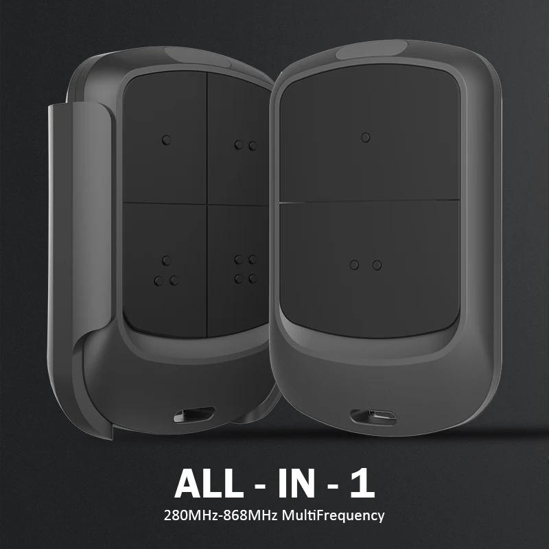 Multifrequency Garage Door Remote Control Duplicator 280-868MHz Electric Gate Control Opener Auto Scan Clone Command Transmitter