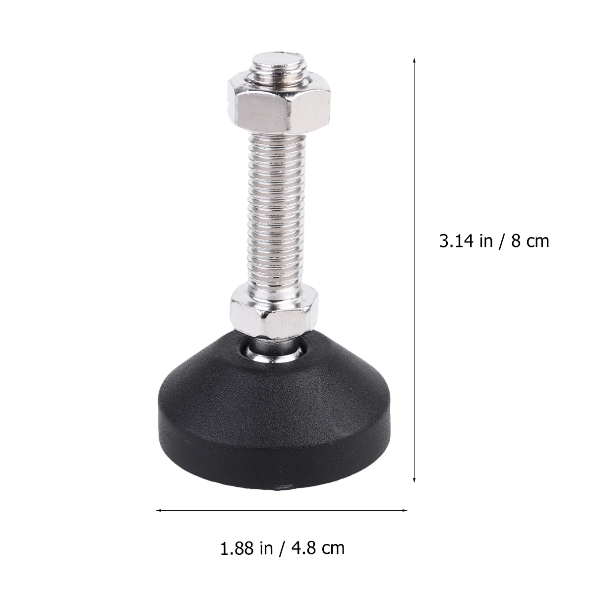 

4pcs Adjustable Metal Bearing Cup niture Stand Mechanical Foot Shockproof Wet Acidic Environment D50Xm12X50 Support For