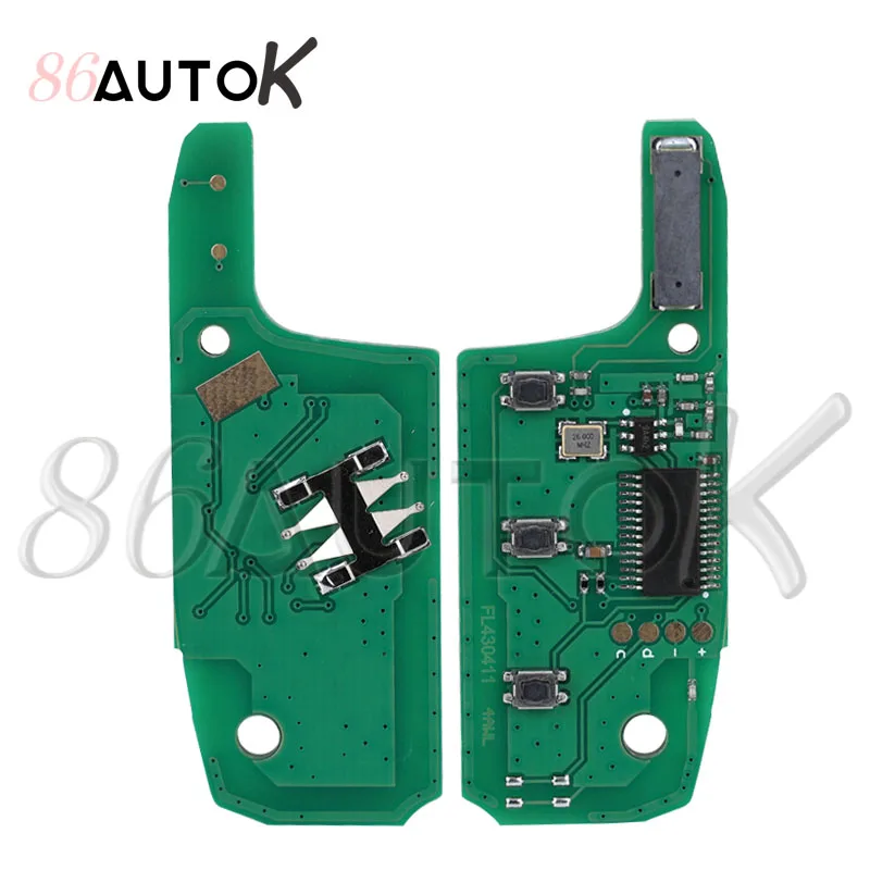 Llave plegable Filp para coche, Chip 433.92FSK 4A para Chevrolet Cruz 2015 Trax Sonic Spark 2021 Onix RS, llave de Control remoto automático del mercado de accesorios