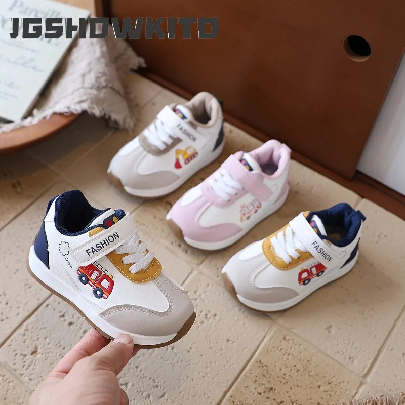 JGSHOWKITO Toddler Casual Sneakers Cute Embroidered Sports Shoes for Kids Boys Girls Lightweight Outdoor Children Walking Shoes