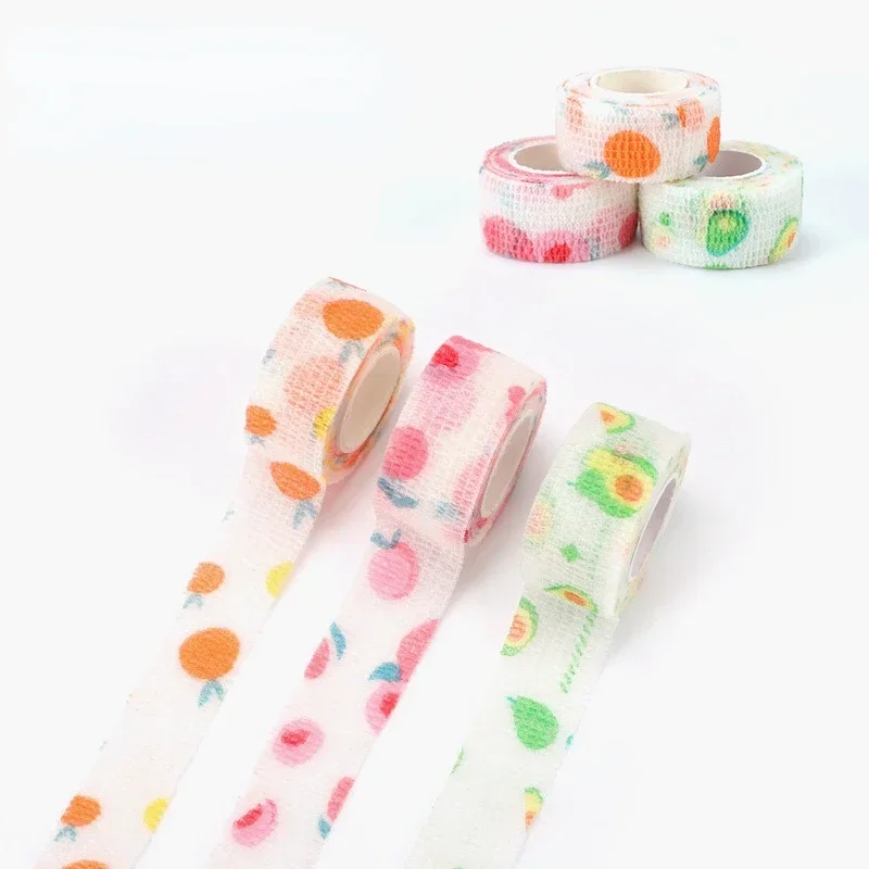 5 قطعة/الوحدة 2.5 سنتيمتر واسعة الملونة رياضي التفاف الشريط الذاتي لاصق ضمادة مرنة Elastoplast الرياضة حامي المعصم إصبع الكاحل #2