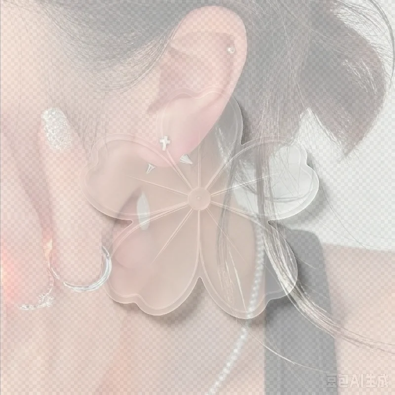 2pcs/Lot Punk Rock Style Imitated Cross-Point Spike Stud Earrings Devil Ear Stack Cartilage Faux Body Piercing Jewelry Set
