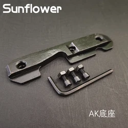 Steel Dovetail Side Plate Rail Side Mount Tactical AK Side Dovetail Mount Steels Fit 47 & 74 for Hunting Airsoft 74u AK47