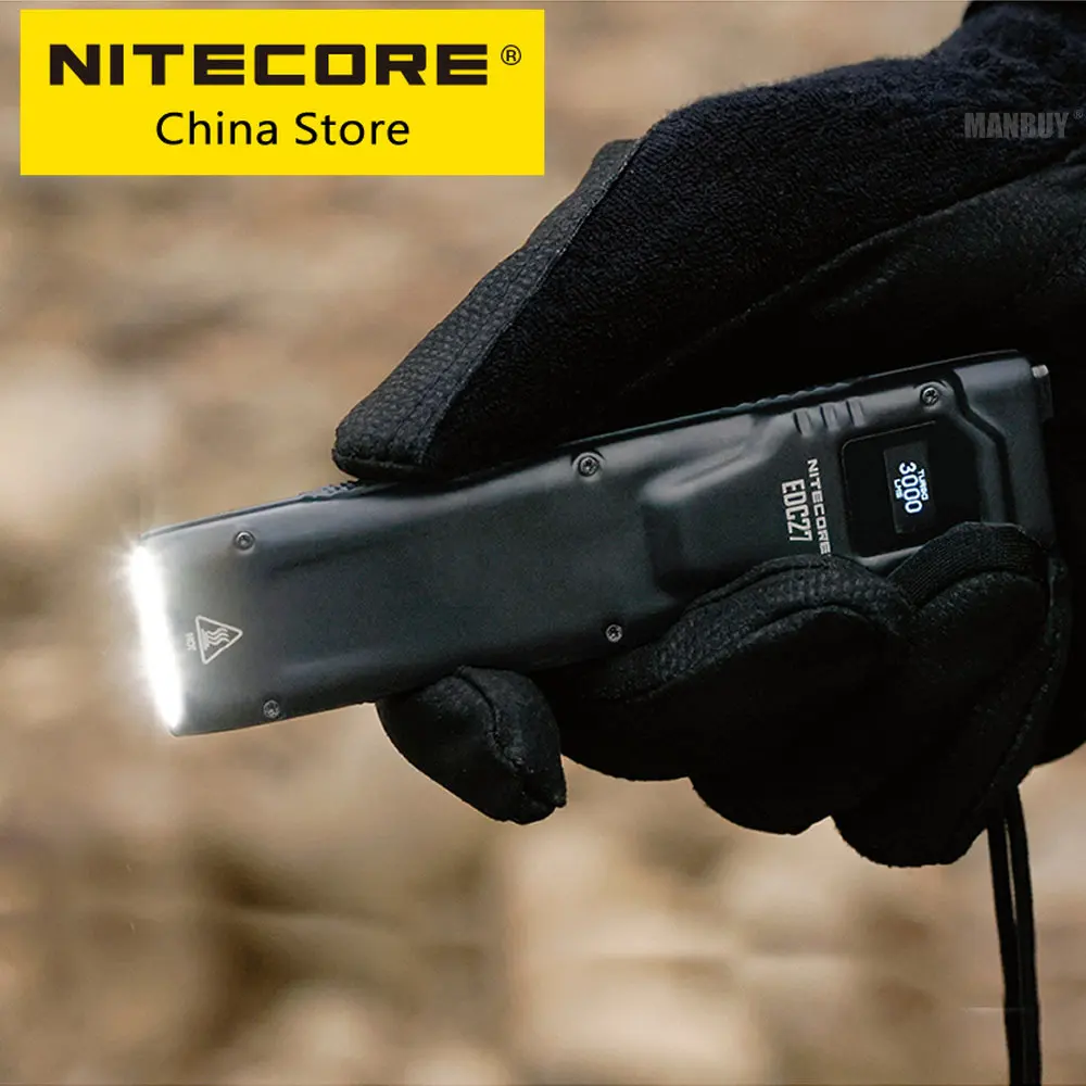 

Sale NITECORE EDC27 Ultra Slim High Performance EDC Flashlight 3000 LMs Built-in 1700mAh Li-ion Battery USB-C Rechargeable Torch