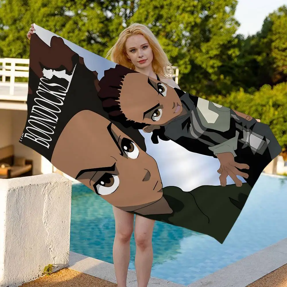 Animation T-The B-Boondocks Microfiber Beach Towel Absorbent Quick dry Soft Yoga Swimming Resort Mountain Climbing Towel