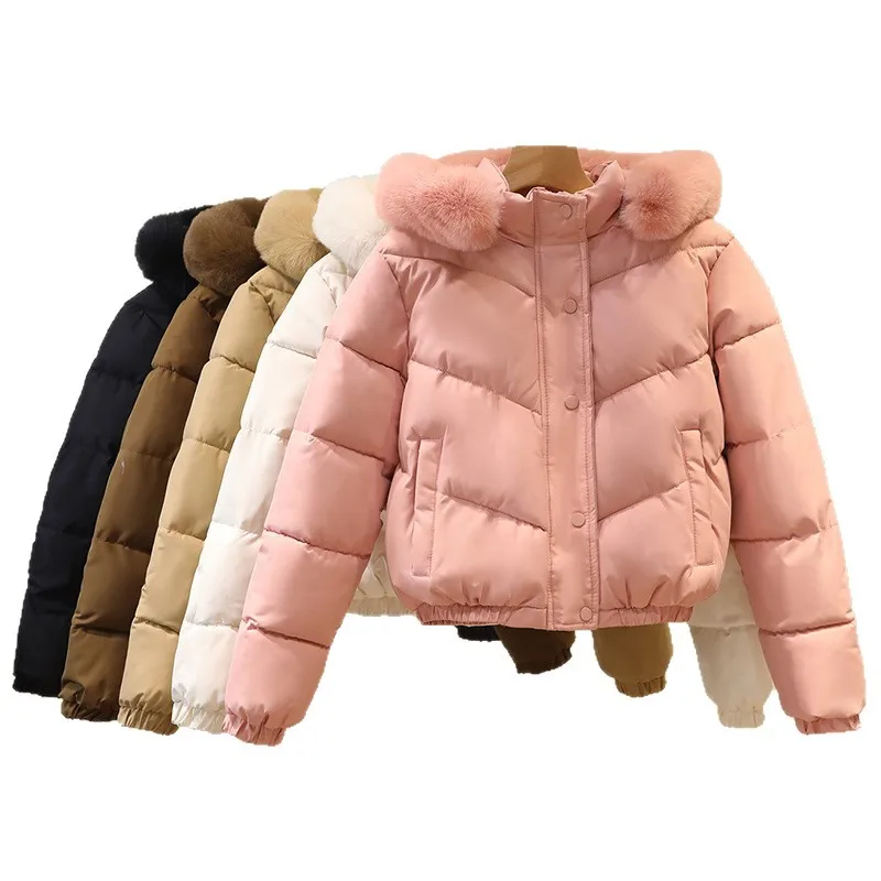 Inverno feminino acolchoado casaco xadrez único breasted elástico hemming bolsos jaqueta para feminino minimalista elegante curto casaco da senhora