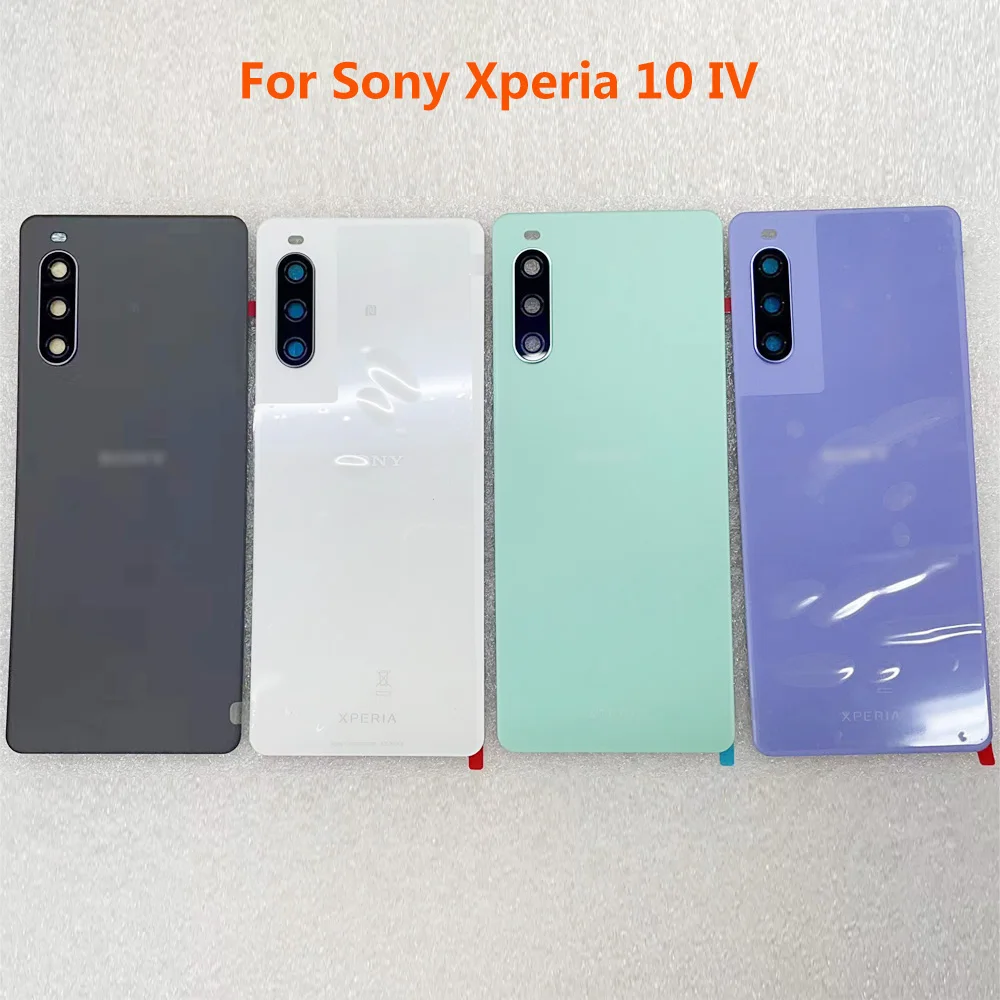 Xperia10 IV Back Cover For Sony Xperia 10 IV Battery Cover Housing Door Case With Lens Replacement Parts динамик слуховой basemarket для sony e6853 xperia z5 premium