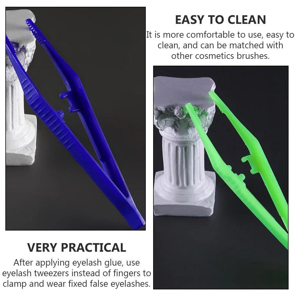 

24Pcs Plastic Makeup Clips Eyelash Tweezers Multifunction Cosmetics Tools Fake Eyelash Clips Easy Use Comfortable False Lash