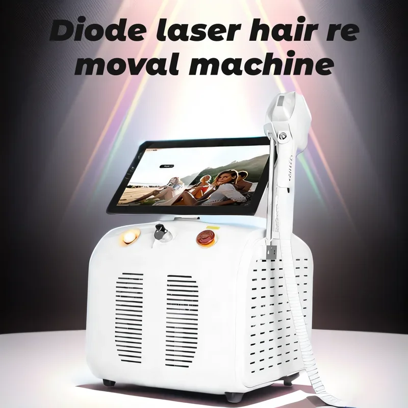 2024 draagbare professionele diode ijs titanium laser lichaam ontharing machine 808 755 Alexandrite apparatuur 3-wave permanente