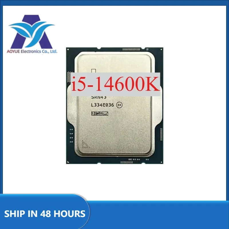 1pcs Intel Core i5-14600K i5 14600K 14-Core 20-Thread CPU L3=24M 125W LGA 1700 Perfect test