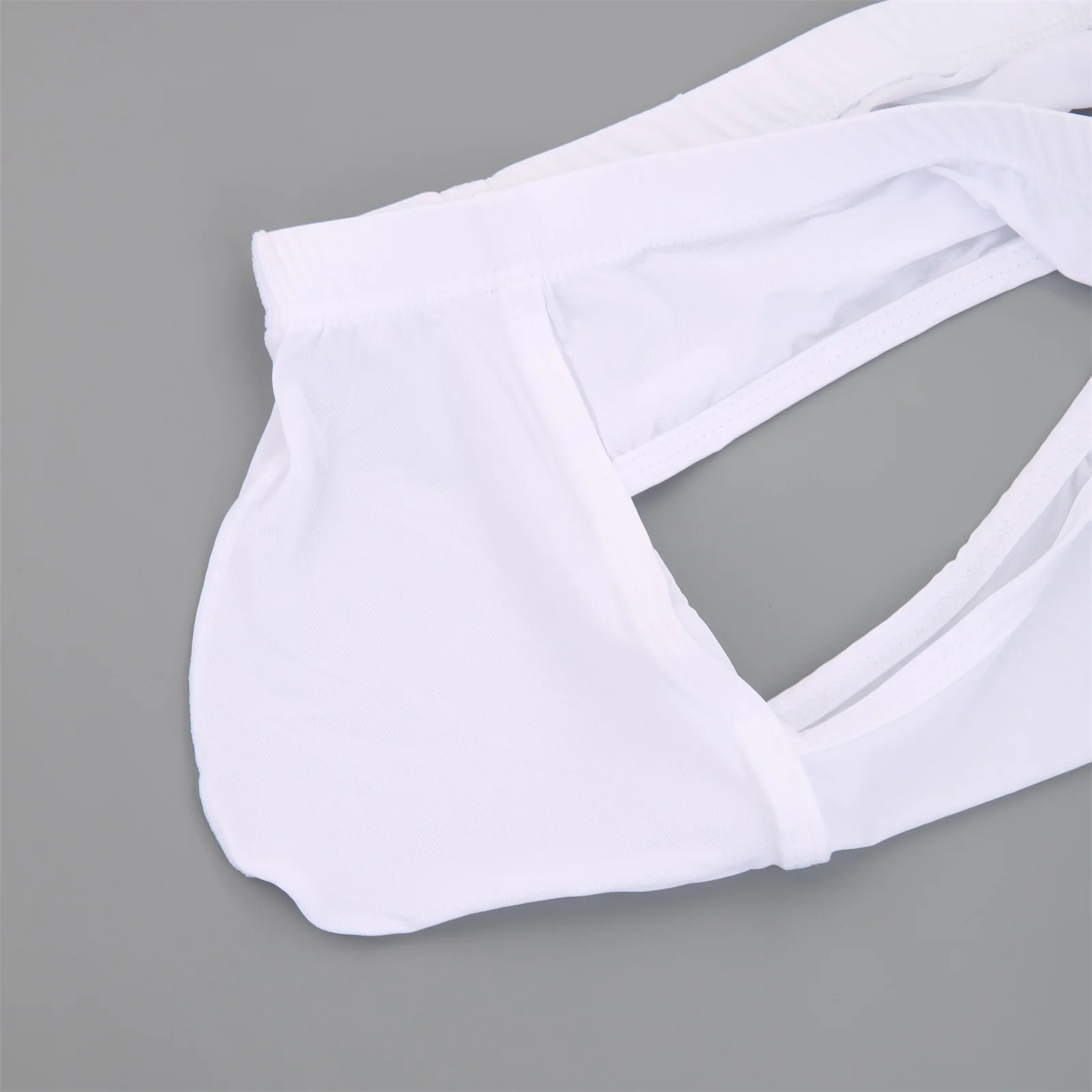 4Pcs Men's Sports Panties Ice Silk Comfortable Bulge Pouch Briefs Fitness Exercise Underwear Male Low-waist Underpants Bikini