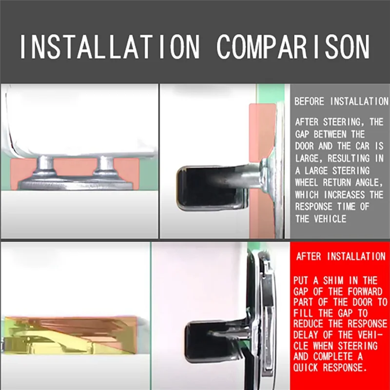 A44F-Car TRD مثبت الباب مشبك لهوندا سيفيك أكورد CRV أوديسي HRV قفل الباب حامي المزالج سدادة يغطي