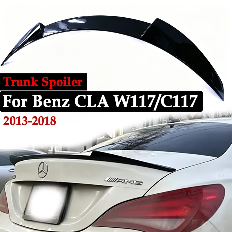 

Gloss Black Carbon Look Rear Trunk Spoiler For Mercedes CLA C117 W117 Sedan CLA180 CLA200 CLA250 CLA260 CLA35 2013-2018 Boot Lid
