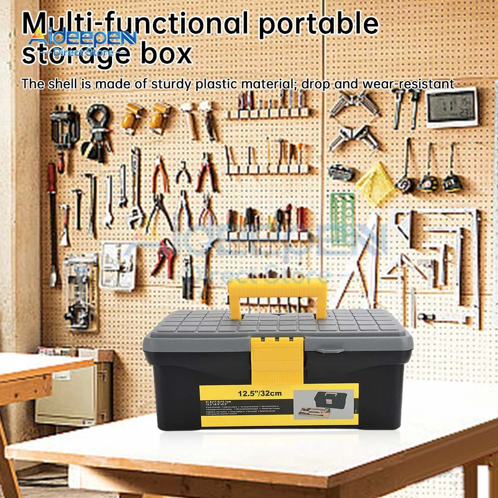 Multifunctional Plastic Tool Parts Box Small Parts Classification Box High Hardness And Non Deformable Manual Tool With Handle