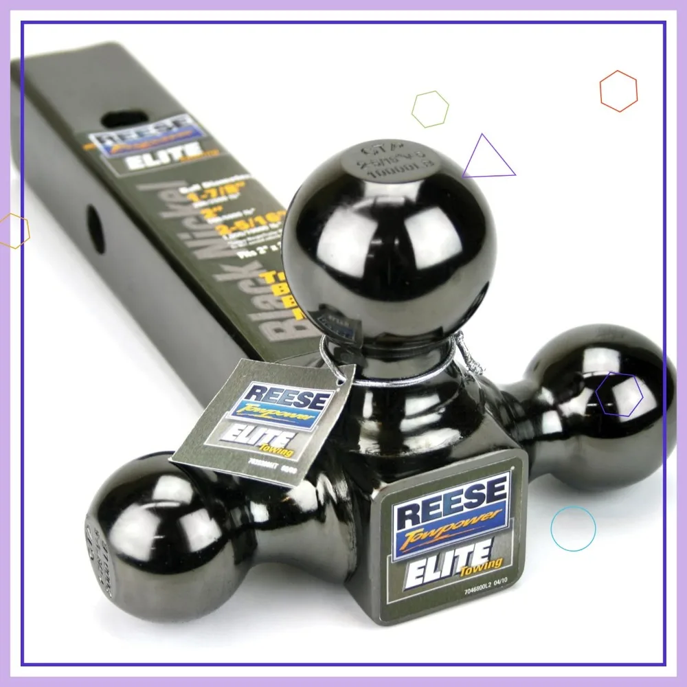 

Tri-Ball Trailer Hitch Mount with 1-7/8", 2", and 2-5/16" Balls, Fits 2" Square Receiver, 10,000 lbs Capacity, Rust-Resistant