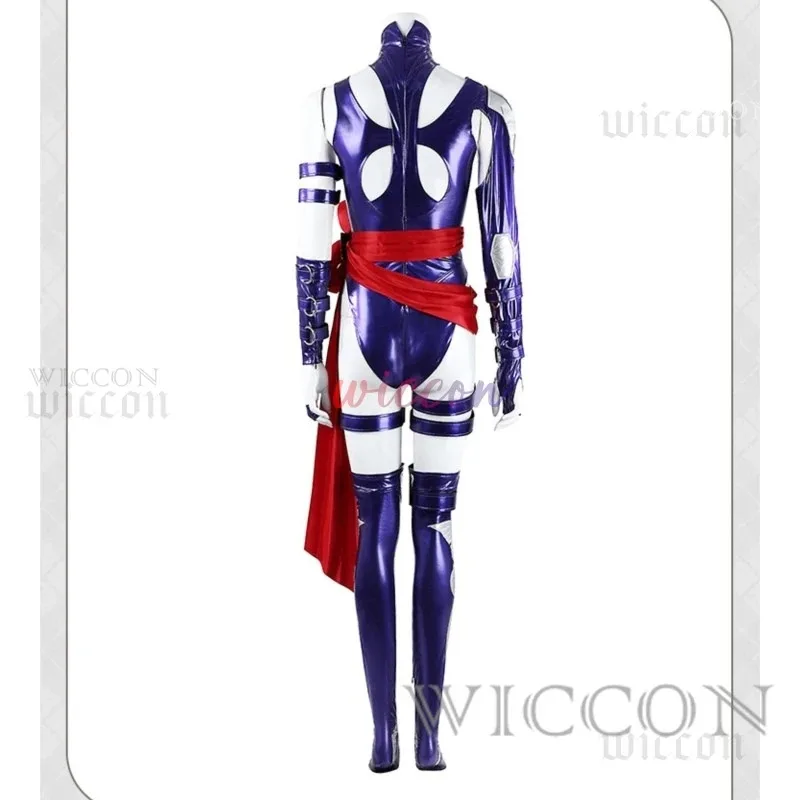 

asdh8@Rivals Psylocke Cosplay Costume Fantastic Women Jumpsuit for Female Disguise Fantasy Halloween Carnival Party OutfitsCOSda